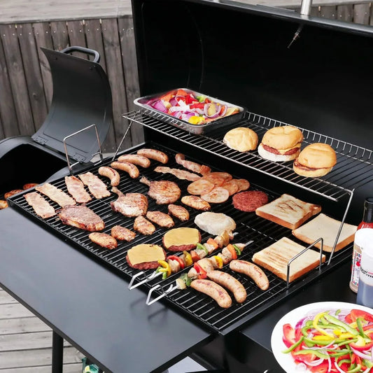 \ Charcoal Grill and Smoker, Outdoor BBQ Grill with 1200 Sq. In. Cooking Area