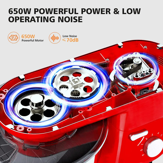 1pc CHEFTRONIC Stand Mixer, 7 Qt Tilt-Head Electric Stand Mixer -