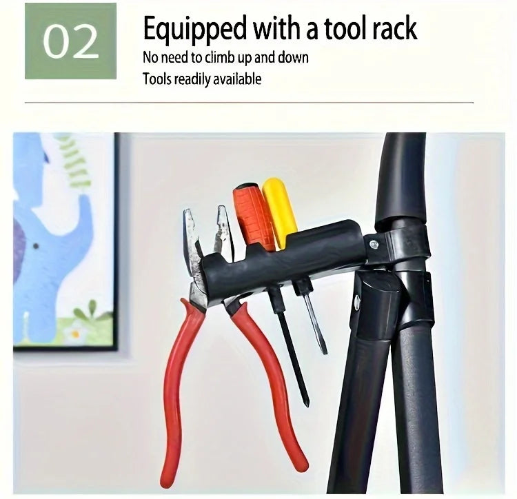 4-step ladder set: multifunctional foldable lightweight,