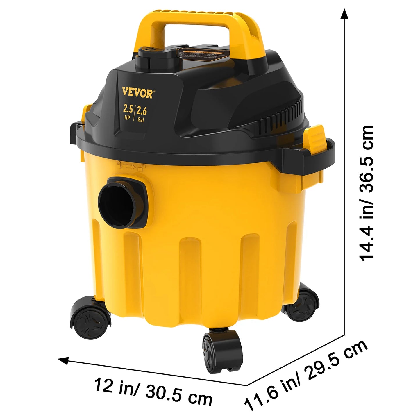 SucceBuy Wet Dry Vac 2.6 Gallon 3 in 1 Portable Shop Vacuum
