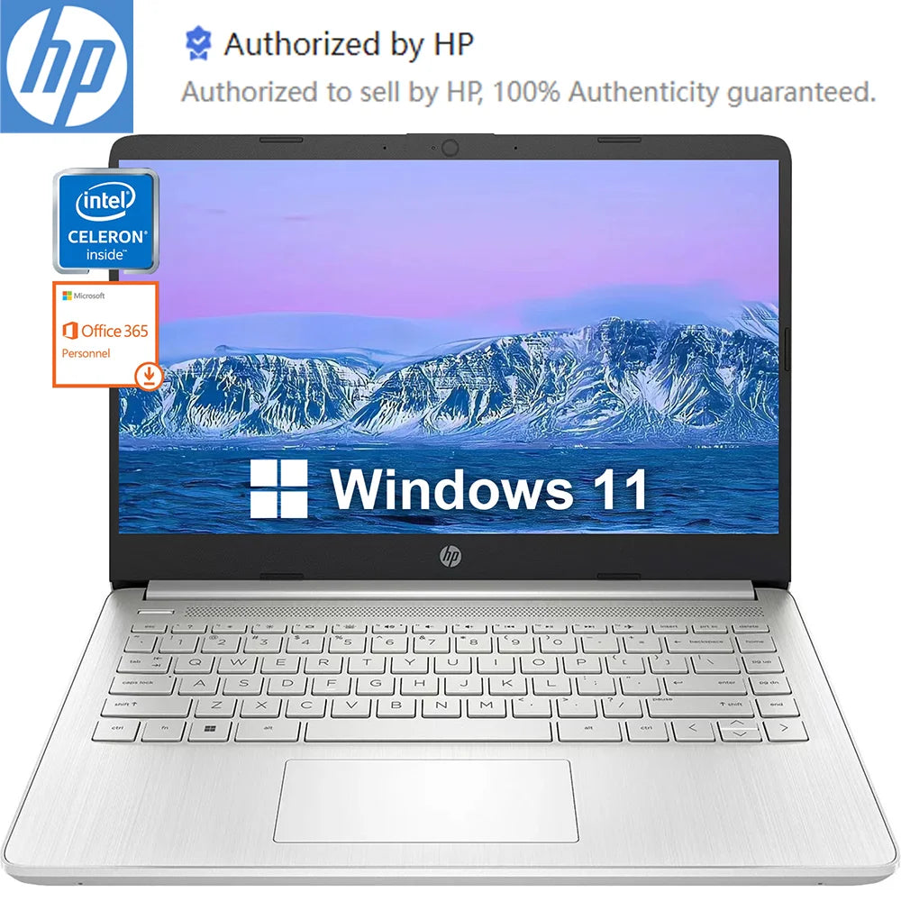 HP Newest 14" Laptop,Intel Celeron N4120,Up to16GB RAM,384GB Storage