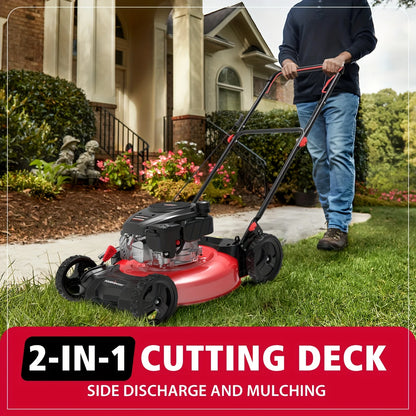 PowerSmart 21 in. 144cc Gas Push Lawn Mower,