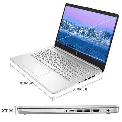 HP Newest 14" Laptop,Intel Celeron N4120,Up to16GB RAM,384GB Storage