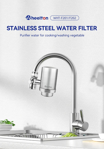 Wheelton Stainless Steel Kitchen Tap Purifier Faucet Water Filter
