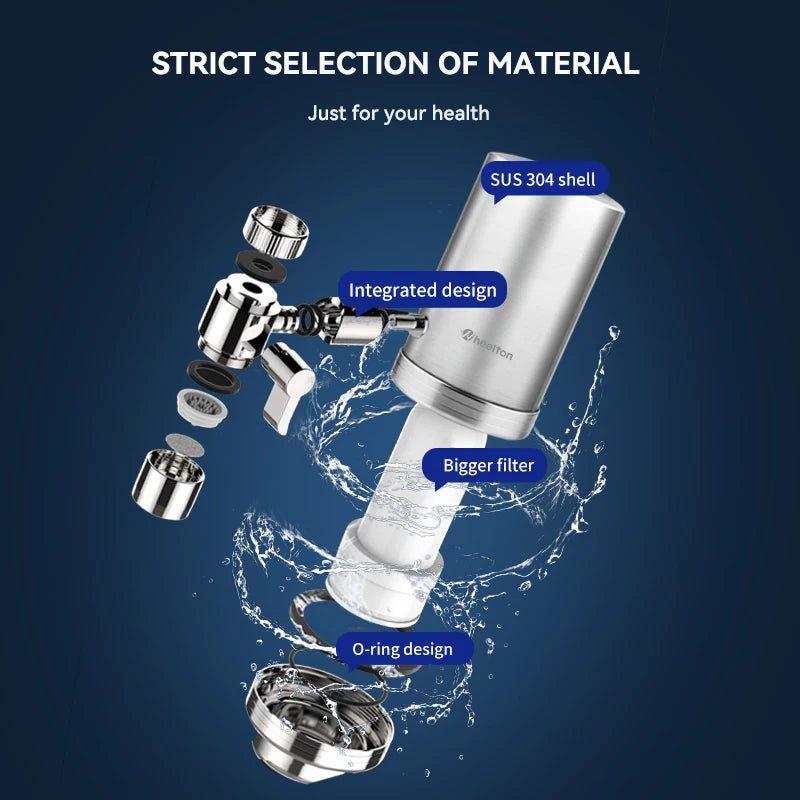 Wheelton Stainless Steel Kitchen Tap Purifier Faucet Water Filter
