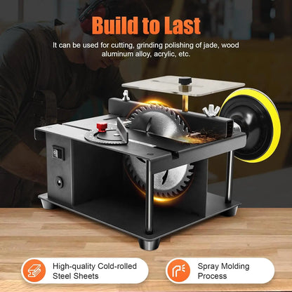 Mini Table Saw Multi-Function 200W 8500RPM  Adjustable Speed