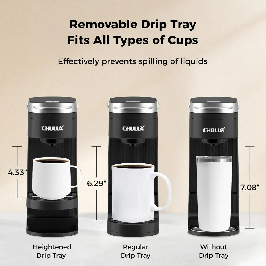 DutchesHomeLiving slim single serve coffee maker for K pods compact design