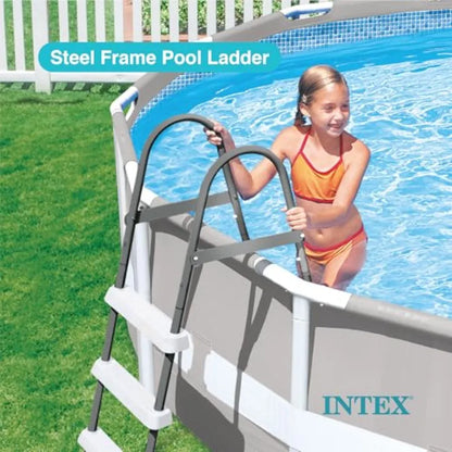 26701EH Prism Frame Above Ground Swimming Pool Set 10ft x 30in with 330 GPH Filter Pump and Removable Pool Ladder Ideal for Bac