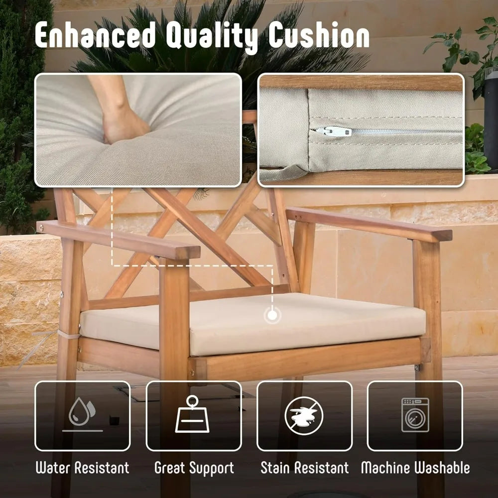 2025new-4-Piece Outdoor Patio Furniture Set: