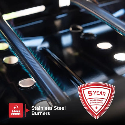 Nexgrill 3-Burner Propane Gas Grill with Side Shelves, 27,000 BTU