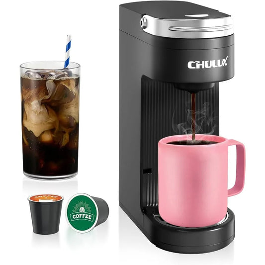 DutchesHomeLiving slim single serve coffee maker for K pods compact design