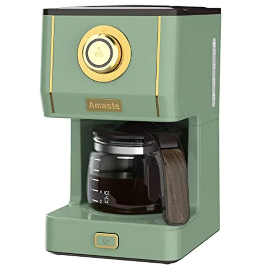DutchesHomeLiving retro drip coffee maker with glass pot reusable filter
