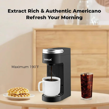 DutchesHomeLiving slim single serve coffee maker for K pods compact design