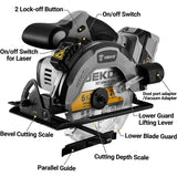 dutcheshomeliving 20V cordless circular saw front view