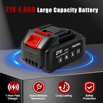 6" Cordless Mini Circular Saw 21V Compact Wireless Circular Saw 4.0Ah