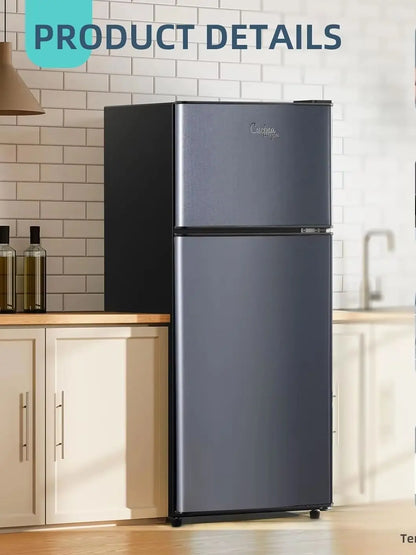 4.2 Cu.Ft Small Refrigerator with Freezer,Energy-Efficient, Large Capacity,