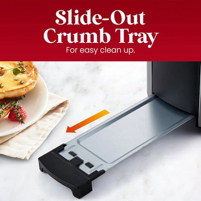 Long Slot 4-Slice Toaster with Timer, Bagel Function,