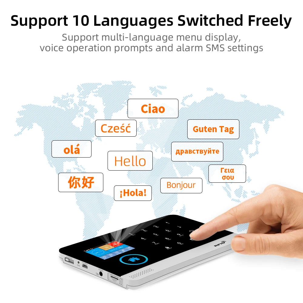 dutcheshomeliving 4g gsm alarm panel display