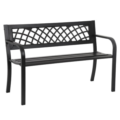 Garden Bench,OutdoorPatio Bench with Mesh Pattern