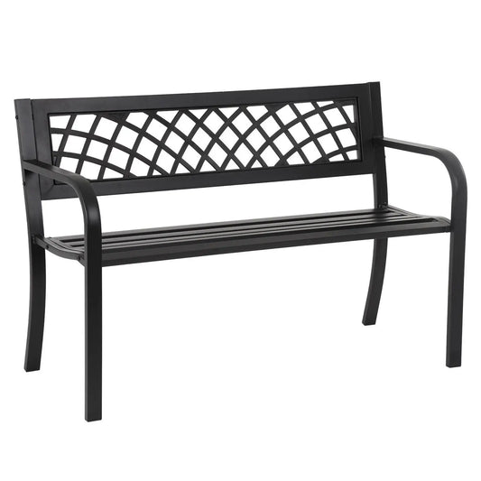Garden Bench,OutdoorPatio Bench with Mesh Pattern