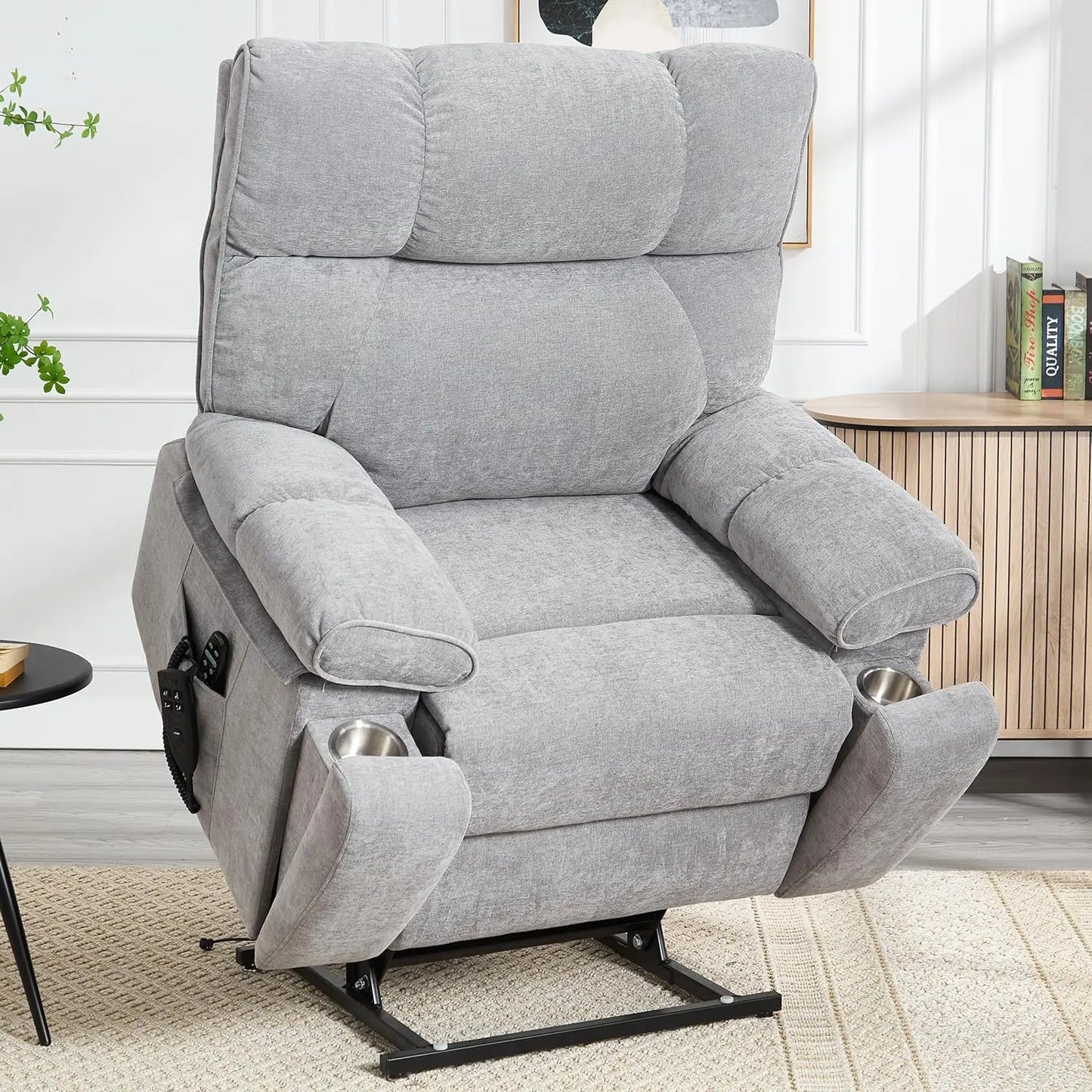 Dual Motor Power Lift Chair Vibration Massage and Lumbar Heating