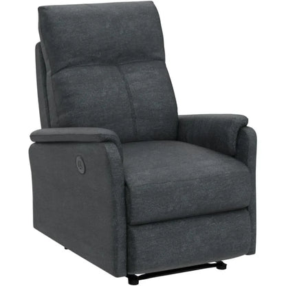 Electric Power Recliner with USB Ports Breathable Fabric