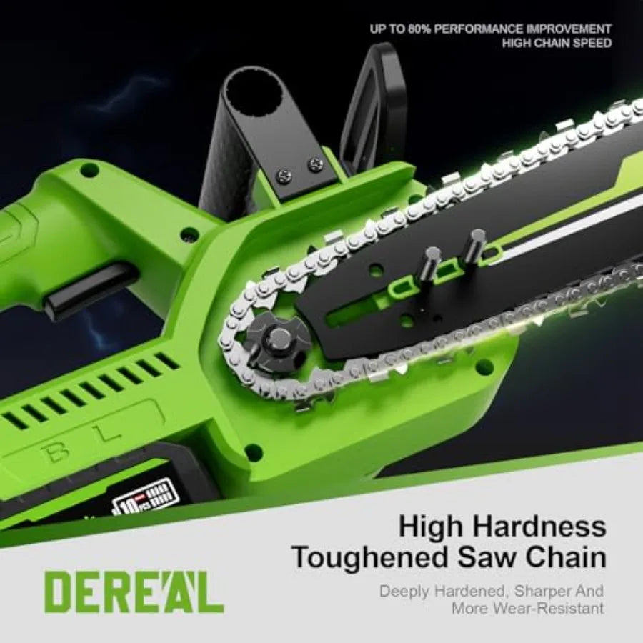 Cordless Electric Chainsaw for 12-Inch Dual-Mode Chain Saw with 20V Battery