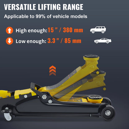 DutchesHomeLiving 2.5T pneumatic low profile floor jack heavy duty steel