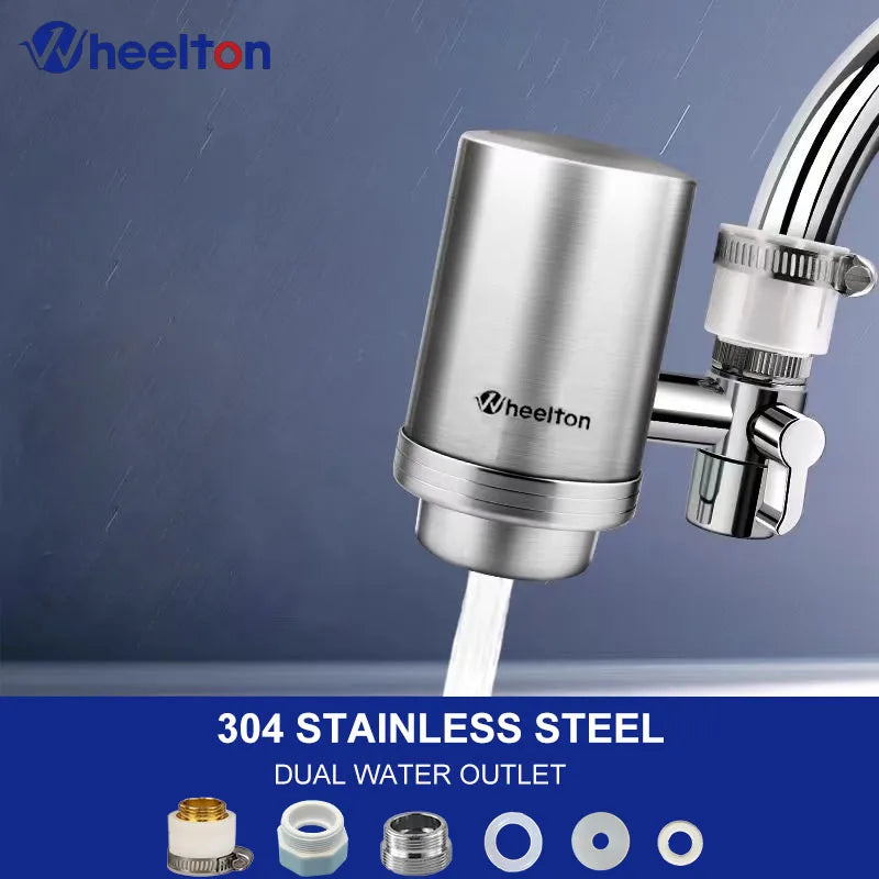 Wheelton Stainless Steel Kitchen Tap Purifier Faucet Water Filter