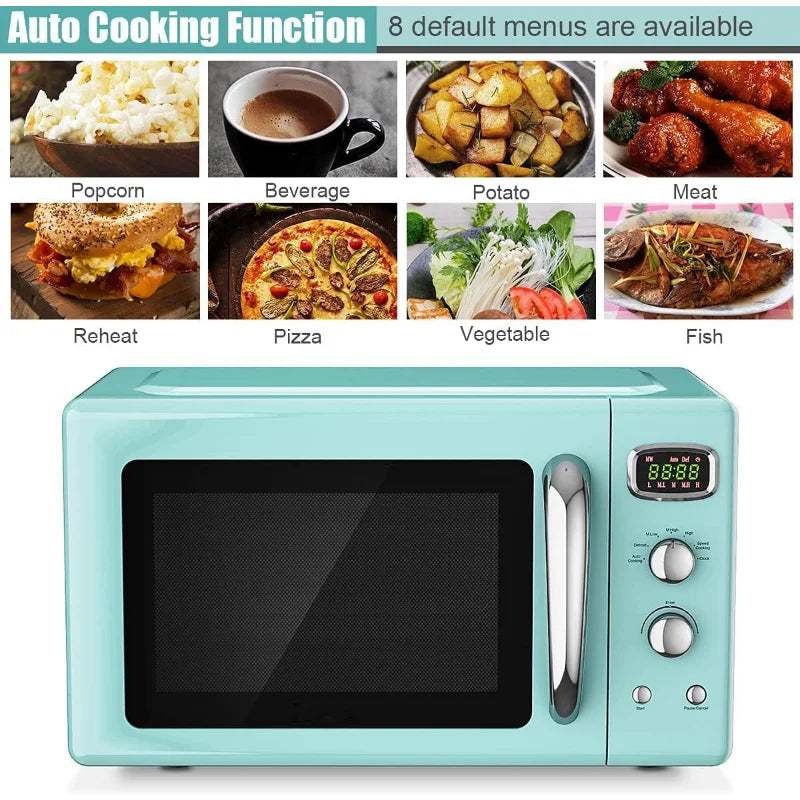 MAT EXPERT 0.9 Cu.ft Compact Microwave Oven,  w/Glass Turntable