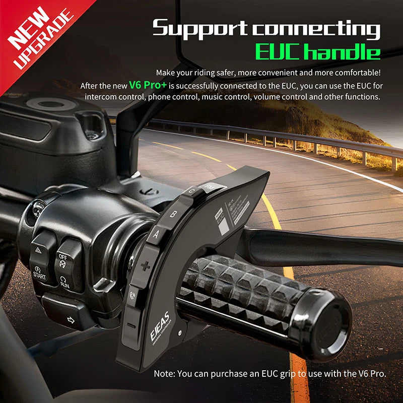 Motorcycle Intercom  PRO+ Helmet   Music Player Interphone Bluetooth Headset