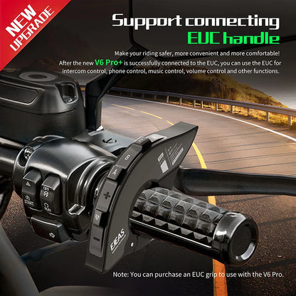 Motorcycle Intercom  PRO+ Helmet   Music Player Interphone Bluetooth Headset