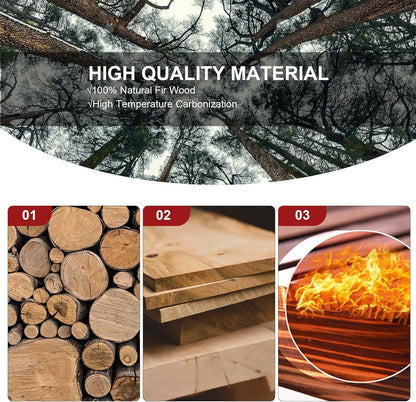 2-Seat Wooden Adirondack Chair, Patio Bench with Table,