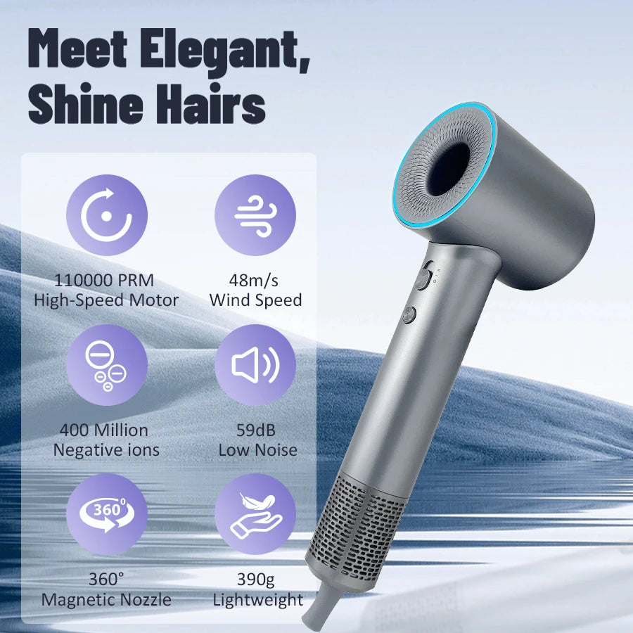 High Speed Hair Dryer 110000RPM Professional  Care for Home Travel