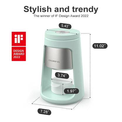 Crownful Shaved Ice Machine Mini Ice Crusher