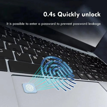 Windows 11 Pro 15.6" Laptop Computer Intel Celeron Fingerprint Unlock Notebook