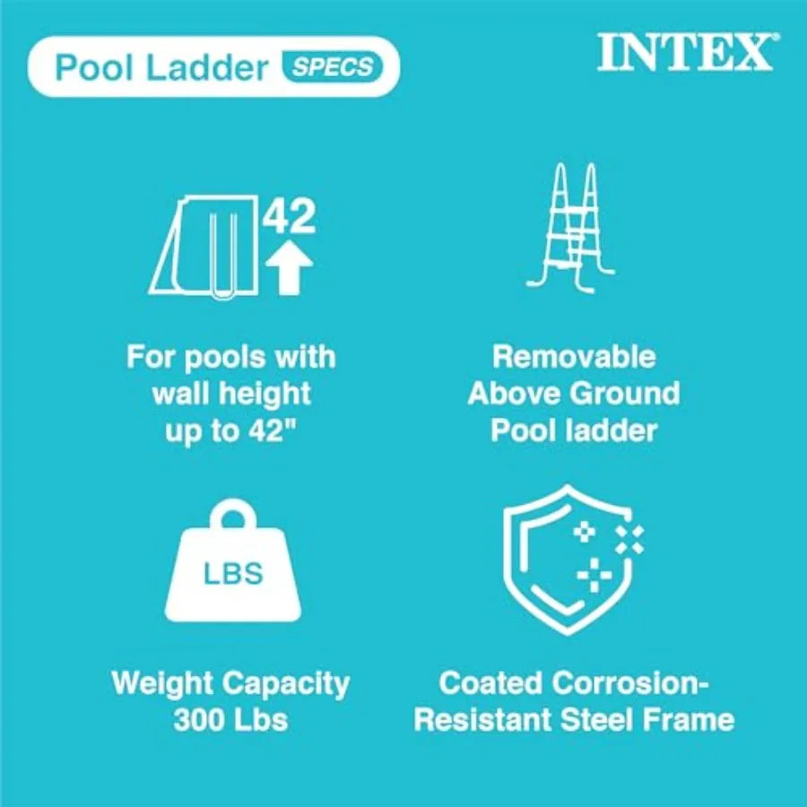 26701EH Prism Frame Above Ground Swimming Pool Set 10ft x 30in with 330 GPH Filter Pump and Removable Pool Ladder Ideal for Bac