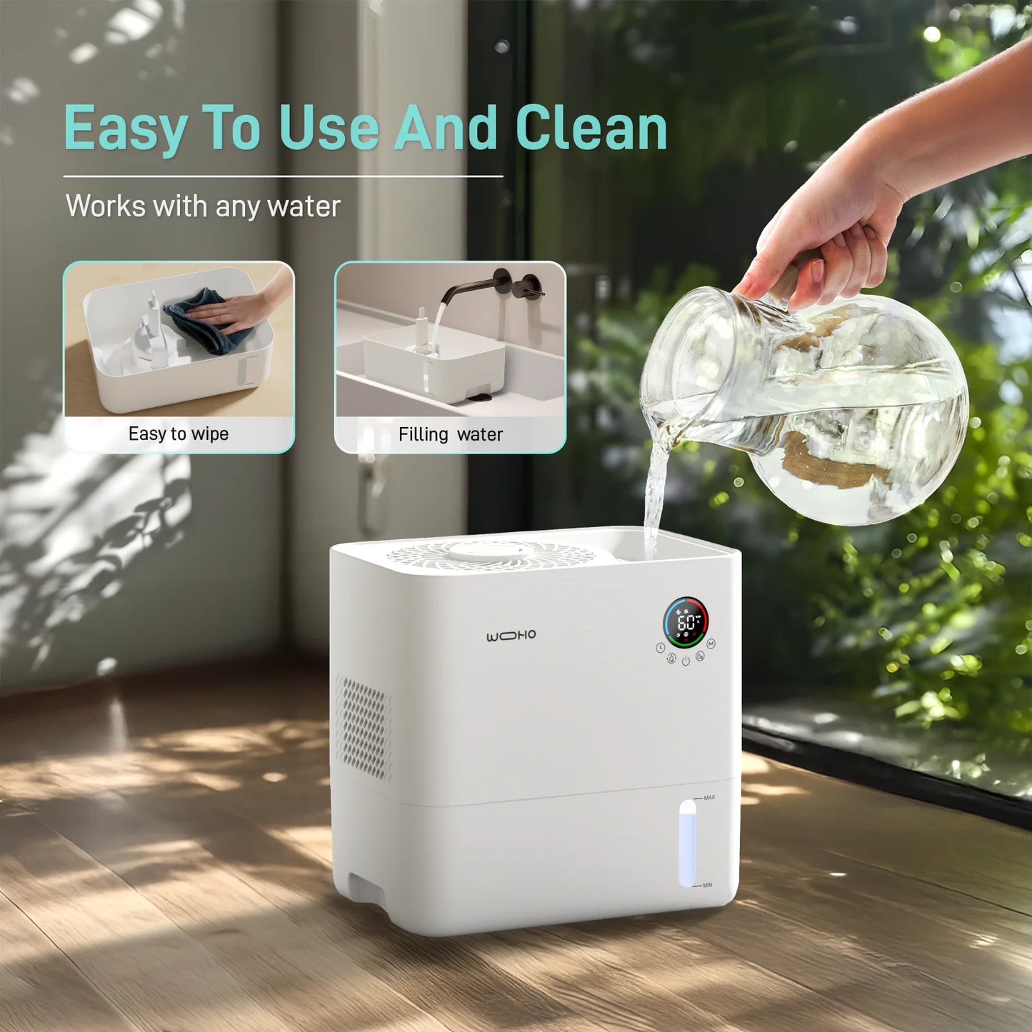 5L Mist-Free Humidifier - Smart Humidity Control, Ultra-Quiet