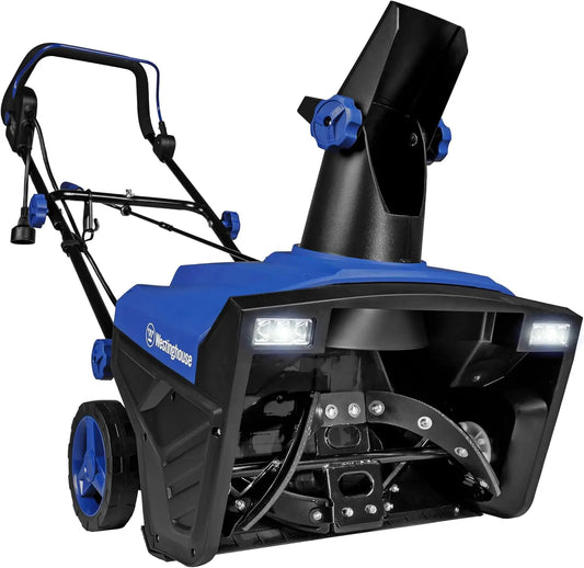 DutchesHomeLiving 20 inch electric snow blower with steel auger LED lights