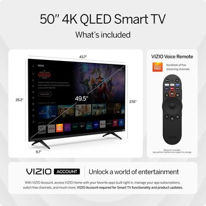 dutcheshomeliving 50 inch 4k qled smart tv