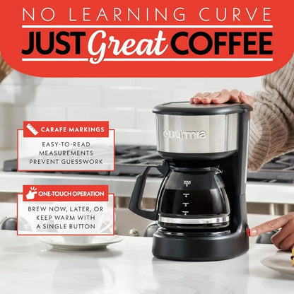 dutcheshomeliving 5 cup coffee maker black