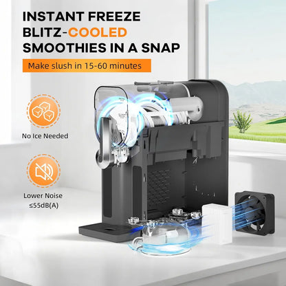 Slushie Machine with LED Display & 6 Pre-Set Programs