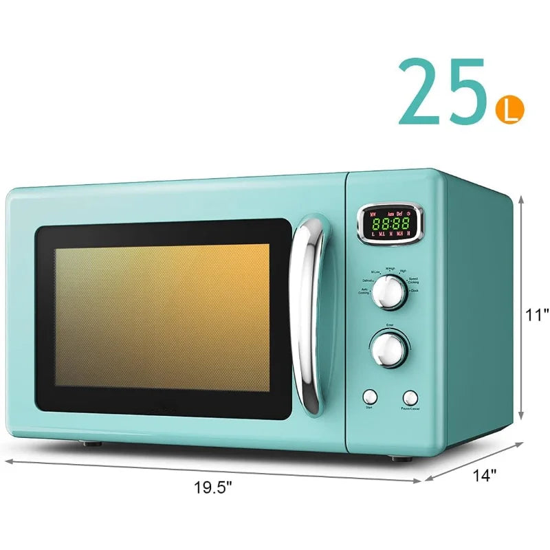 MAT EXPERT 0.9 Cu.ft Compact Microwave Oven,  w/Glass Turntable