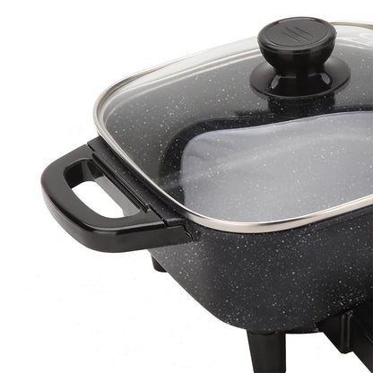 Electric Frying Pan, Temperature Control, Hot Pot Cooking, Non Stick Pan