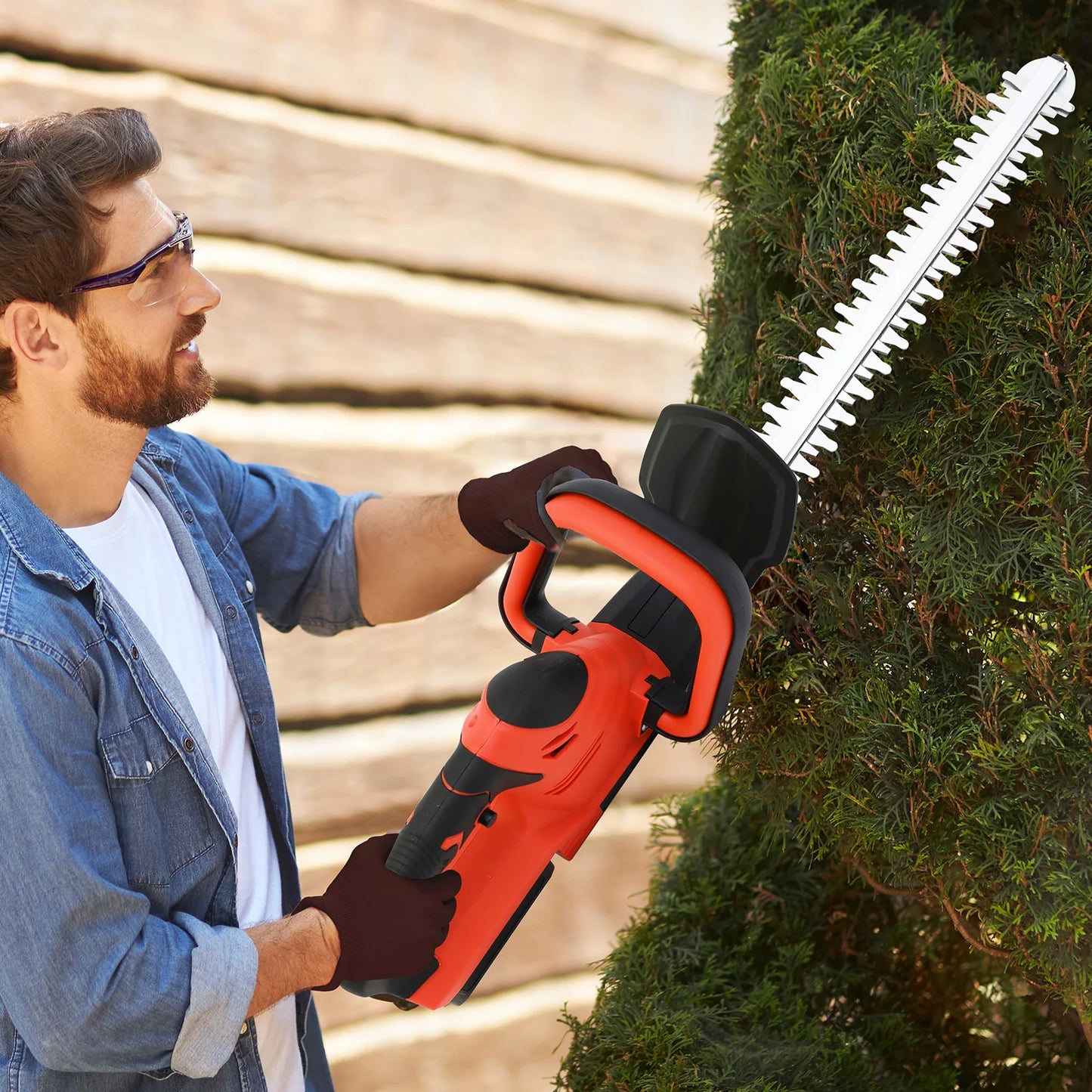 Cordless Hedge Trimmer 22-Inch Electric with 3.0Ah Battery Charger