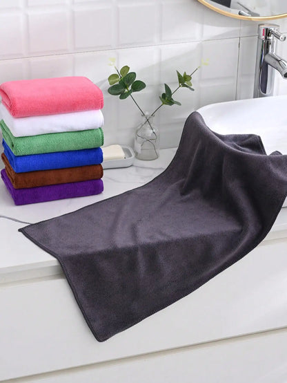100% Polyester Solid Color Bath Towel 70x140cm,