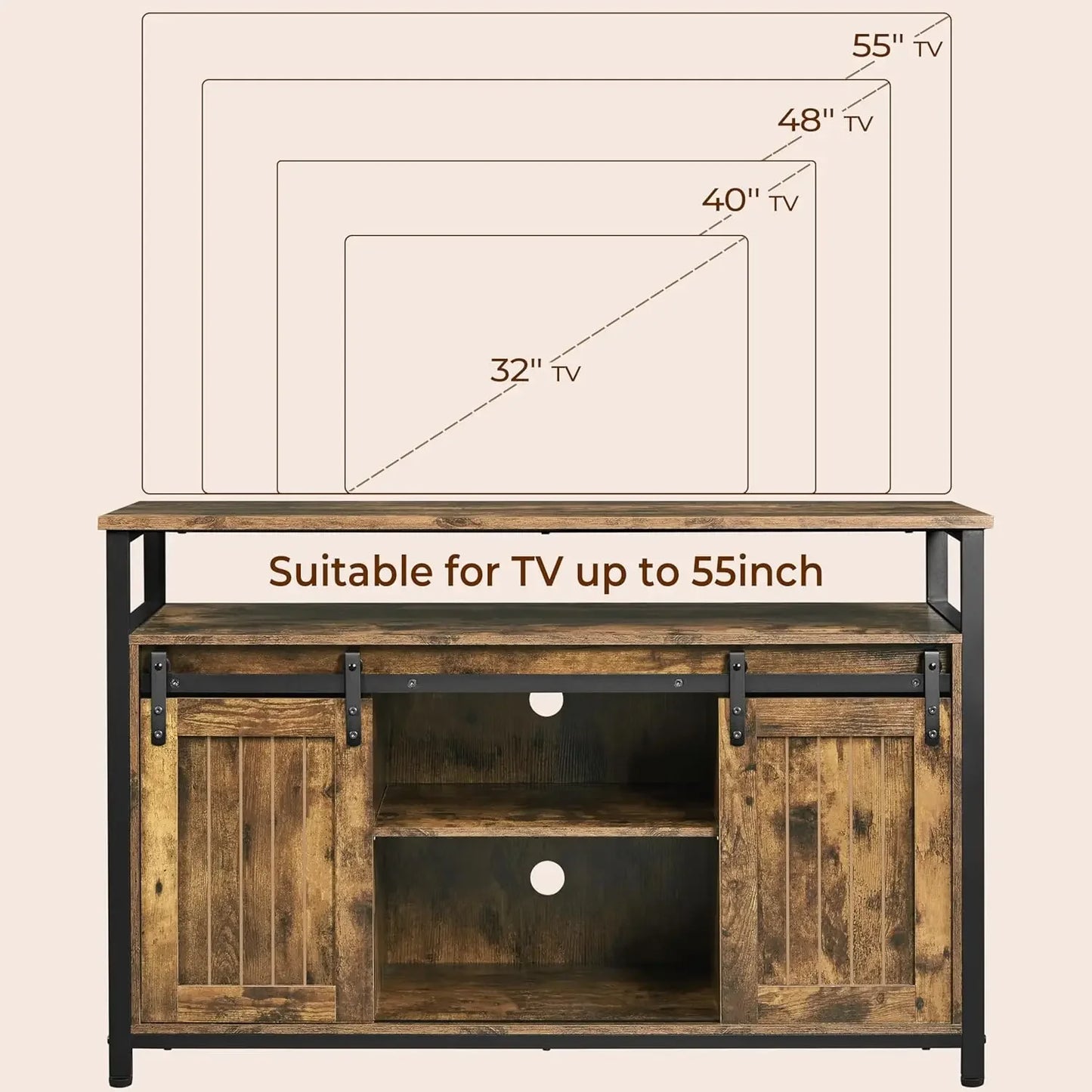 [New Arrival!]TV Stand, Entertainment Center with Storage Cabinets