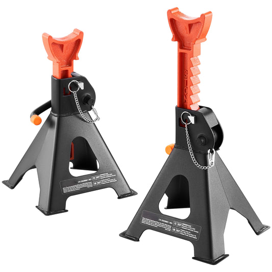 SucceBuy Jack Stands 3/6 Ton Capacity Car Double Locking Adjustable Height for lifting SUV Pickup Truck Car UTV ATV