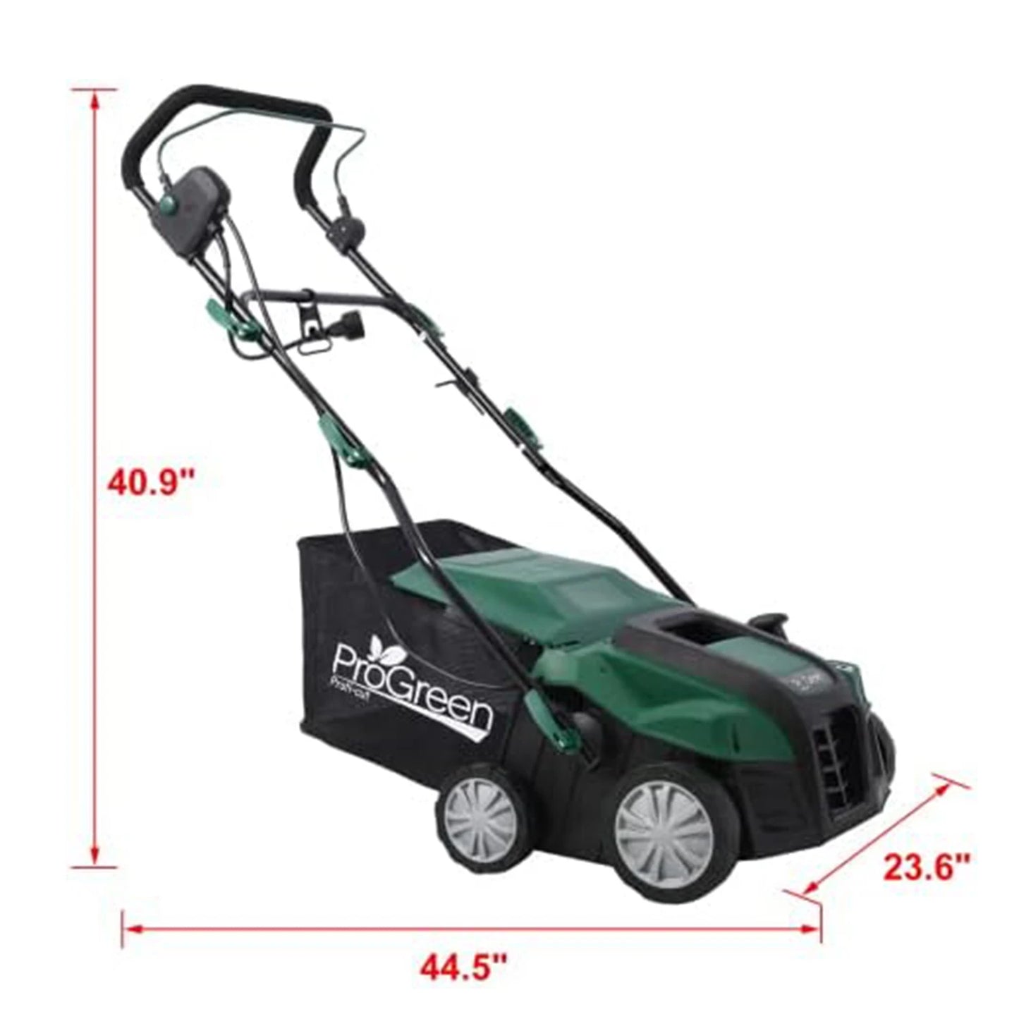 2-in-1 Electric Garden Scarifier & Dethatcher 15AMP Detachable Bag