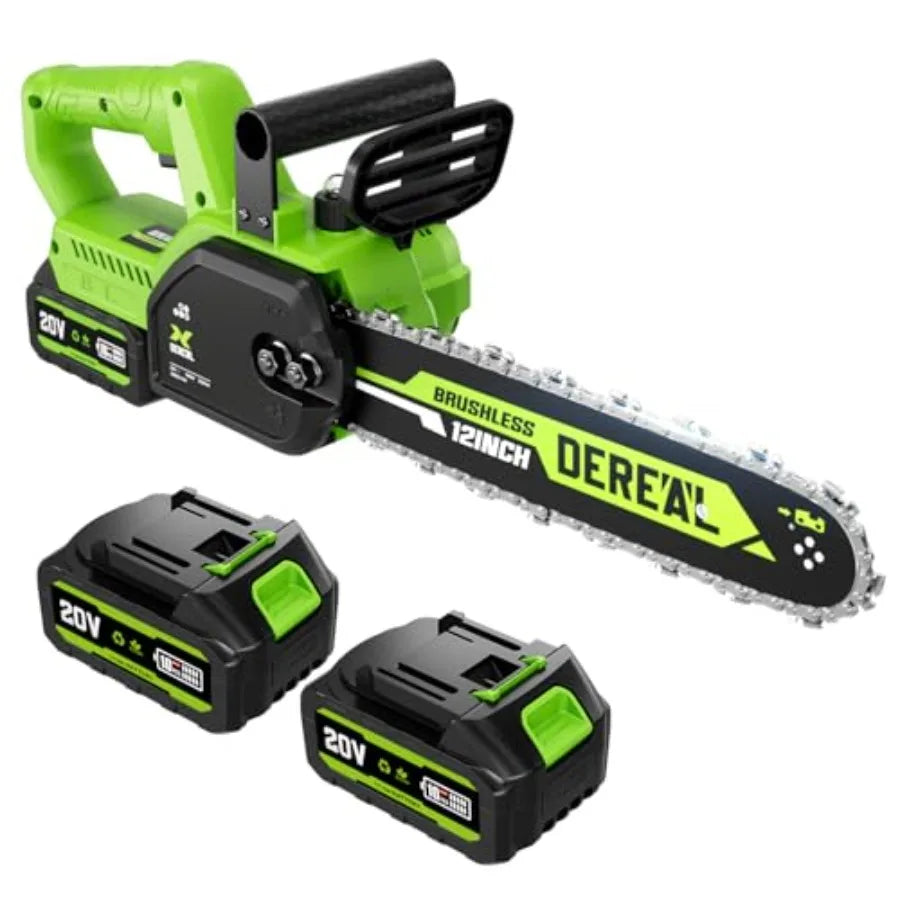 Cordless Electric Chainsaw for 12-Inch Dual-Mode Chain Saw with 20V Battery